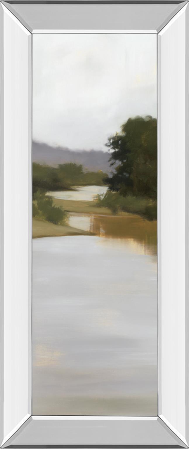 Mirrored Frame River Journey By Megan Lightell 18X42 Mirror Frame Print