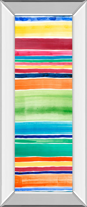 Mirrored Frame Cabana Panel I By Regina Moore 18X42 Mirror Frame Print