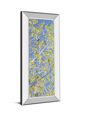 Mirrored Frame Spring Poplars I By Sharon Chandler 18X42 Mirror Frame Print