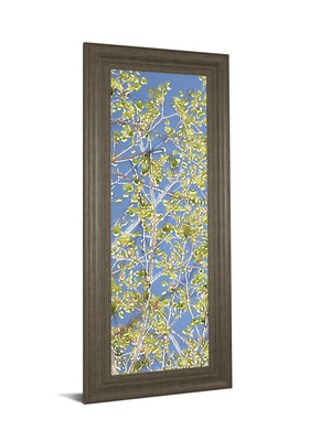 Spring Poplars I By Sharon Chandler 18X42 Framed Print