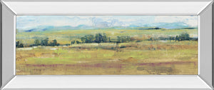 Mirrored Frame Distant Treeline Panel Ii By Tim Otoole 18X42 Mirror Frame Print