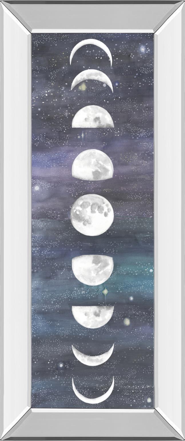 Mirrored Frame Moon Chart I By Naomi Mccavitt 18X42 Mirror Frame Print