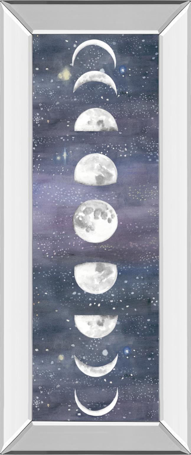 Mirrored Frame Moon Chart Ii By Naomi Mccavitt 18X42 Mirror Frame Print