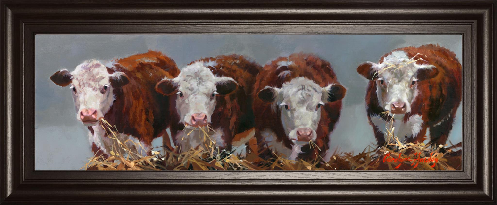 The Diner'S Club By Carolyne Hawley 18X42 Framed Print