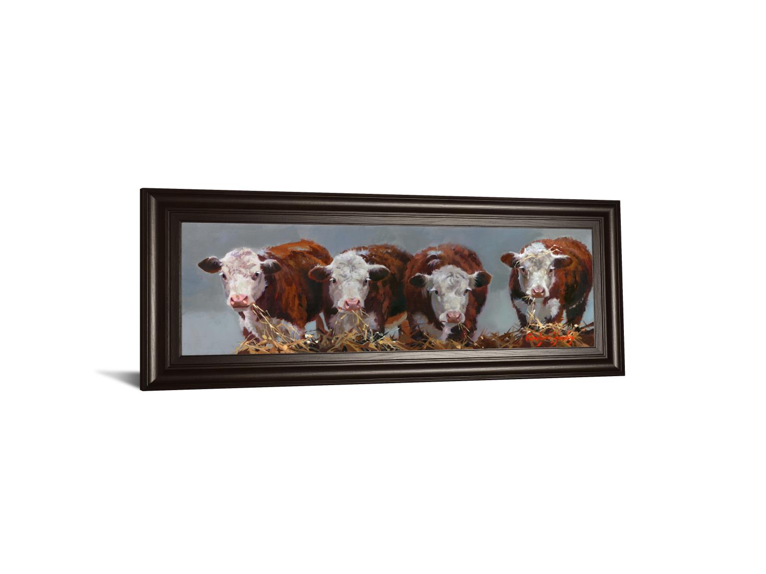 The Diner'S Club By Carolyne Hawley 18X42 Framed Print