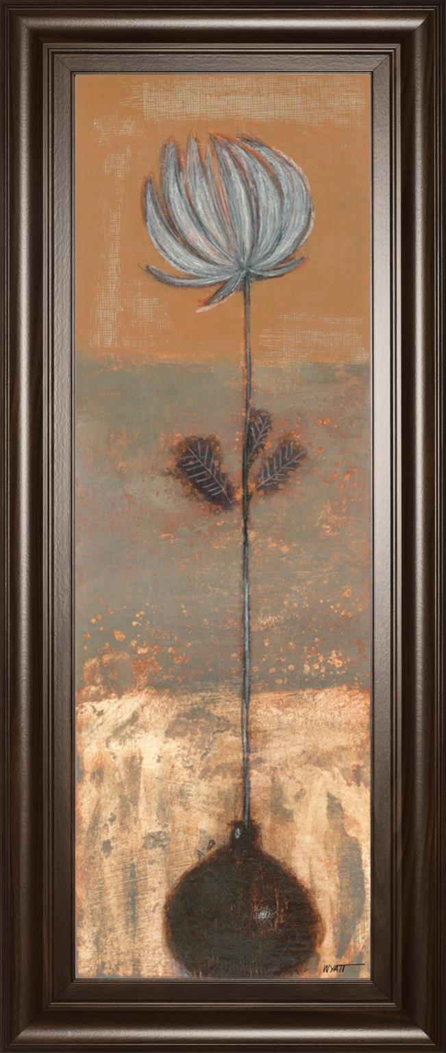 Solitary Flower I By Norman Wyatt 18X42 Framed Print