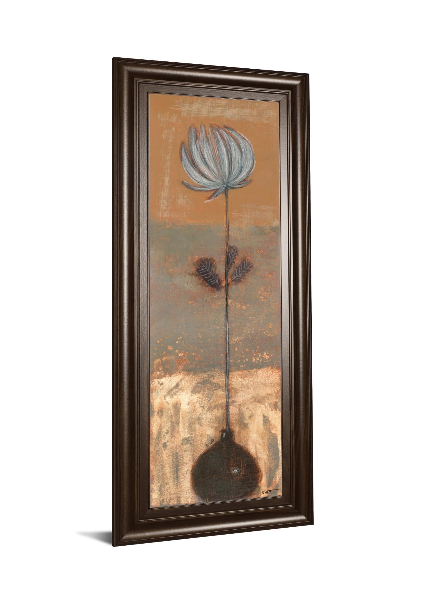 Solitary Flower I By Norman Wyatt 18X42 Framed Print