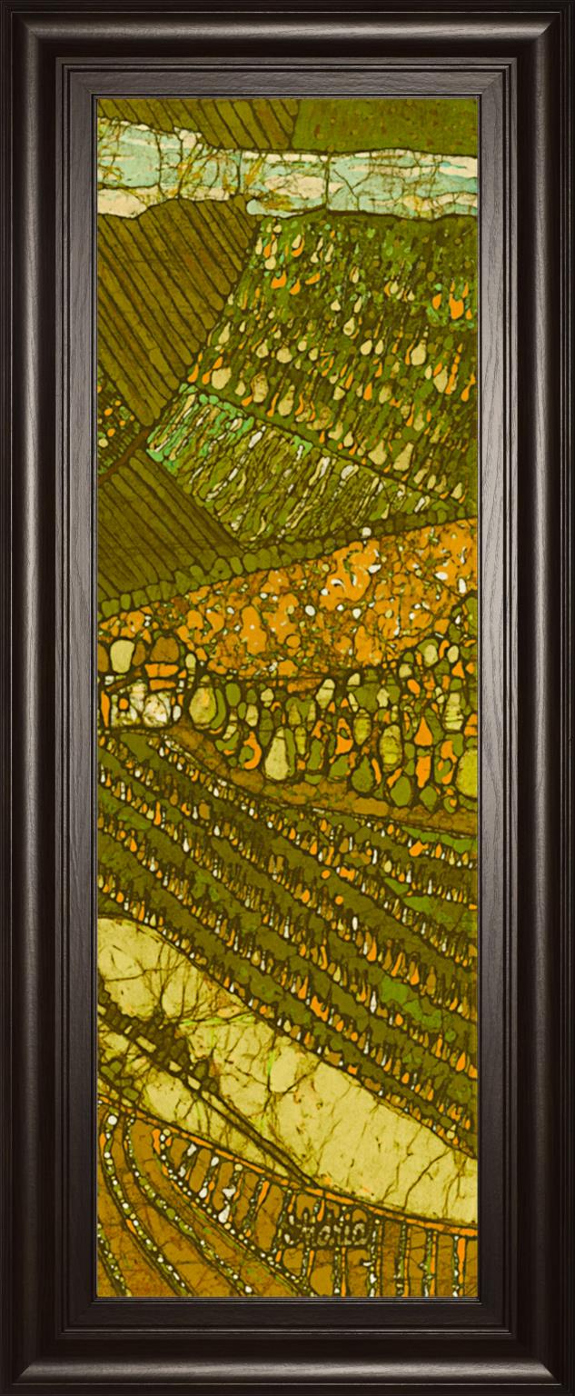 Vineyard Batik Ii By Andrea Davis 18X42 Framed Print