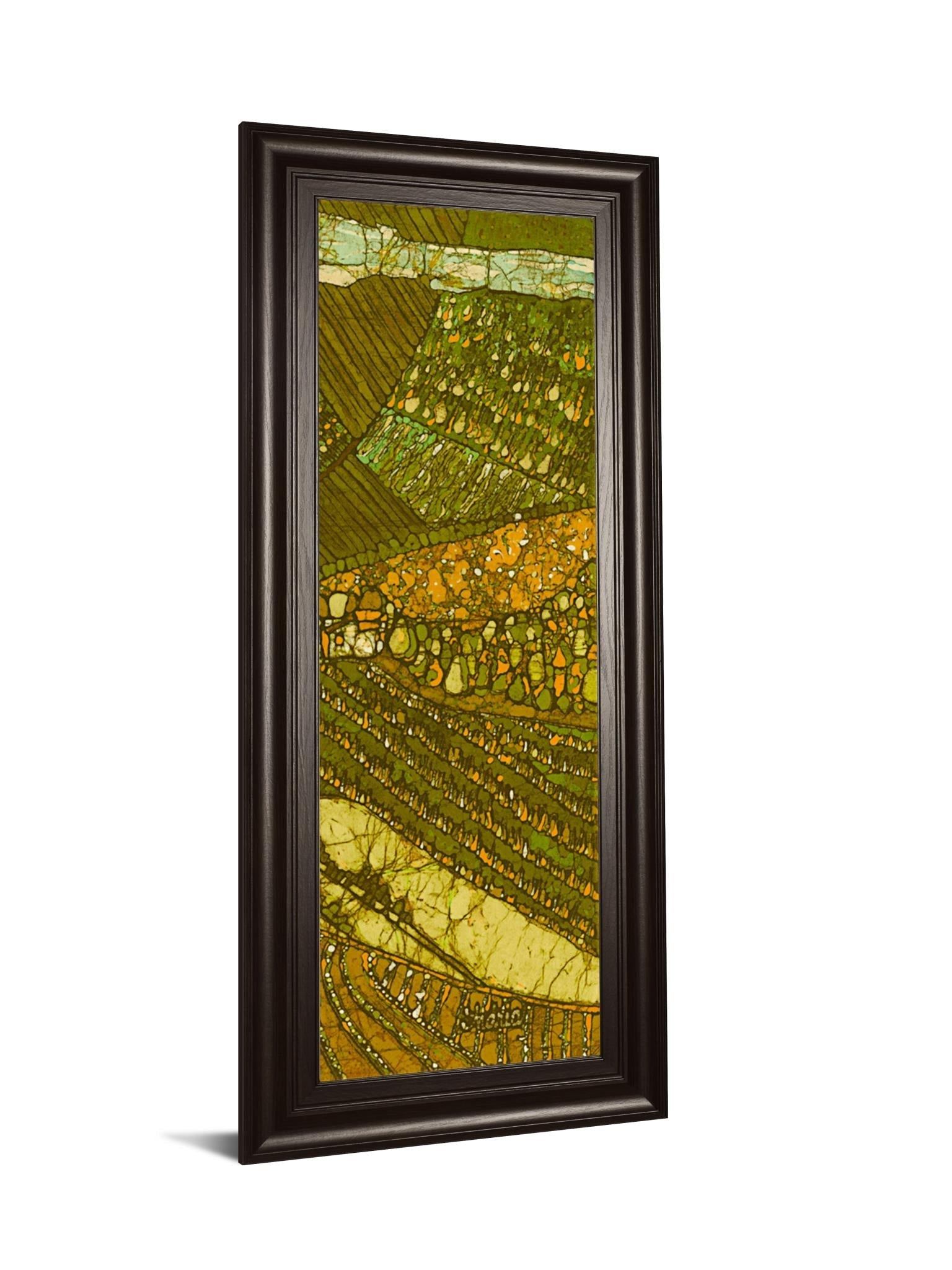 Vineyard Batik Ii By Andrea Davis 18X42 Framed Print