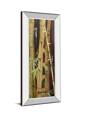Mirrored Frame Bamboo Finale Ii By Suzanne Wilkins 18X42 Mirror Frame Print
