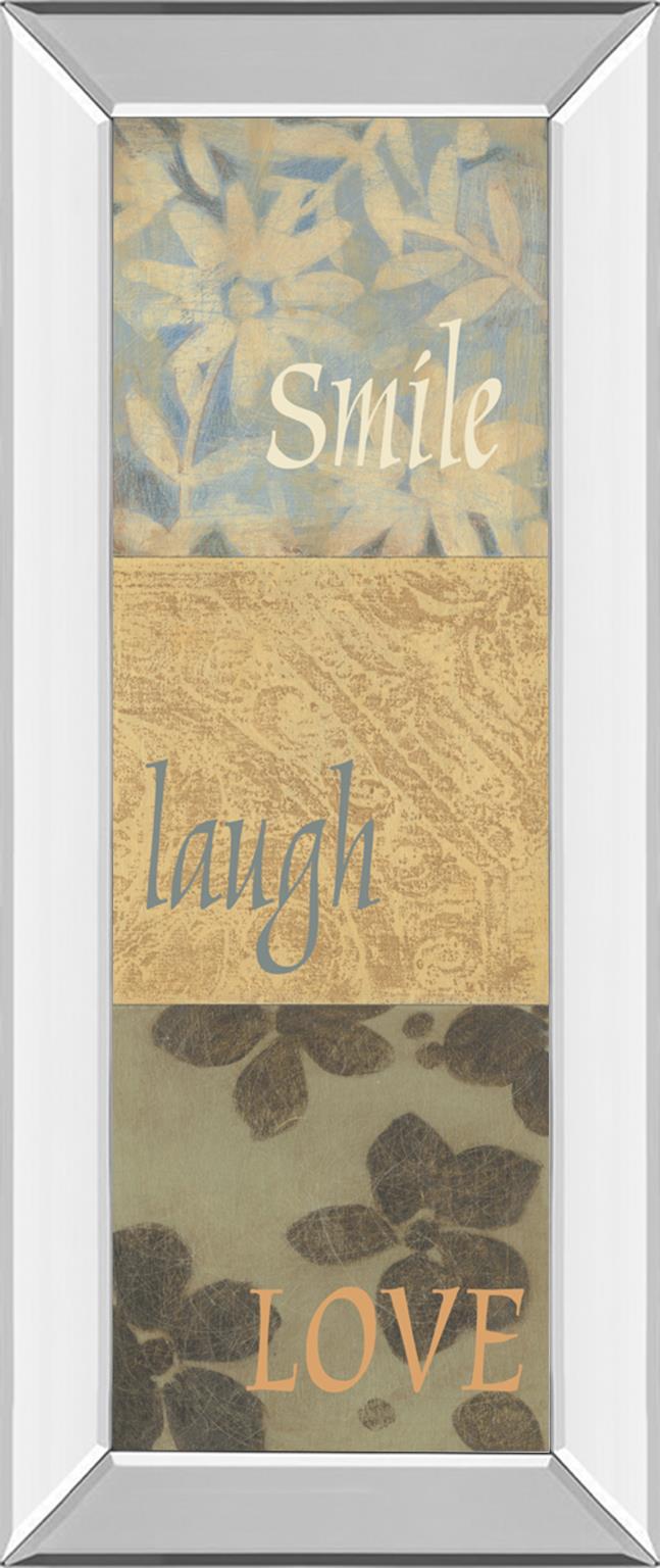 Mirrored Frame Uplift Ii By Vision Studio 18X42 Mirror Frame Print