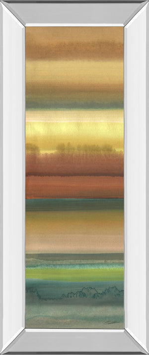 Mirrored Frame Ambient Sky I By John Butler 18X42 Mirror Frame Print