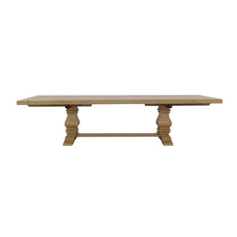 Florence 126-inch Extension Dining Table Distressed Black