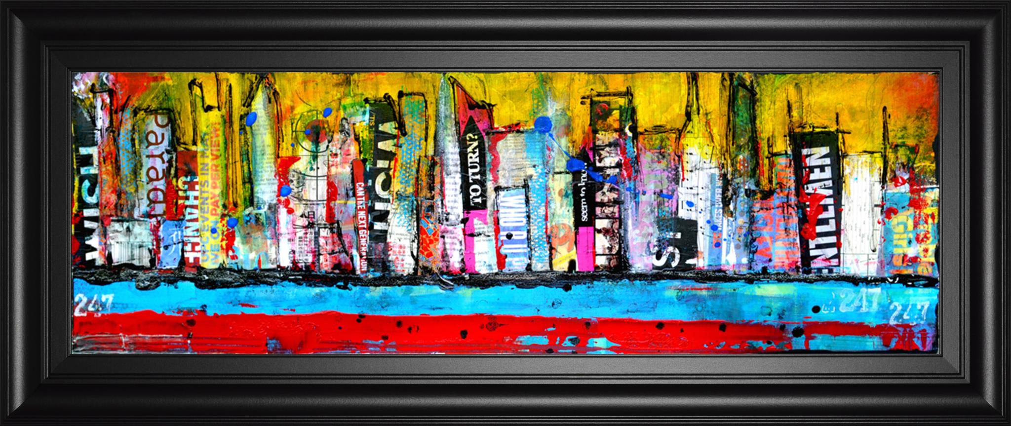 Skyline By Erin Ashley 18X42 Framed Print