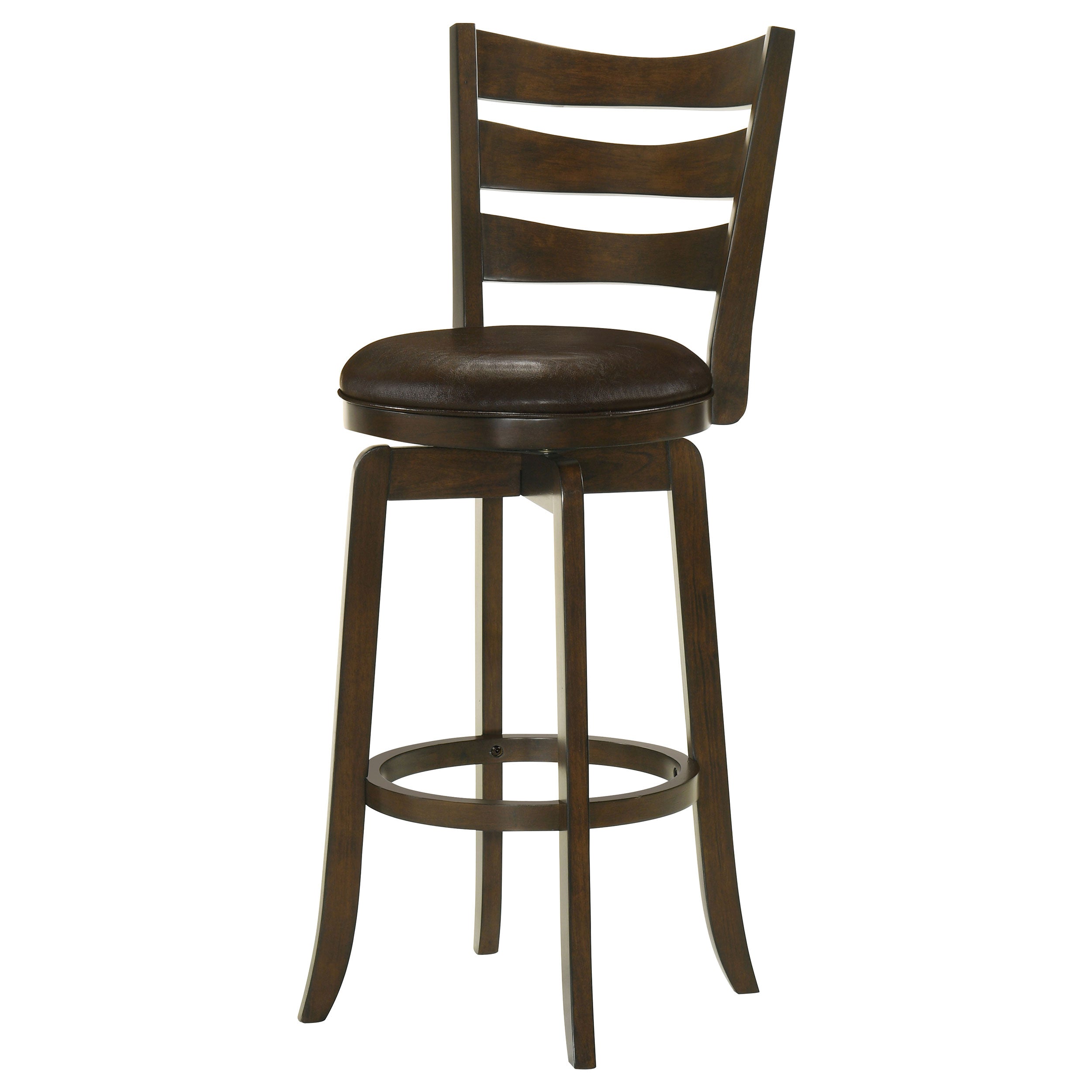 Murphy Wood Counter Height Swivel Bar Chair Dark Brown