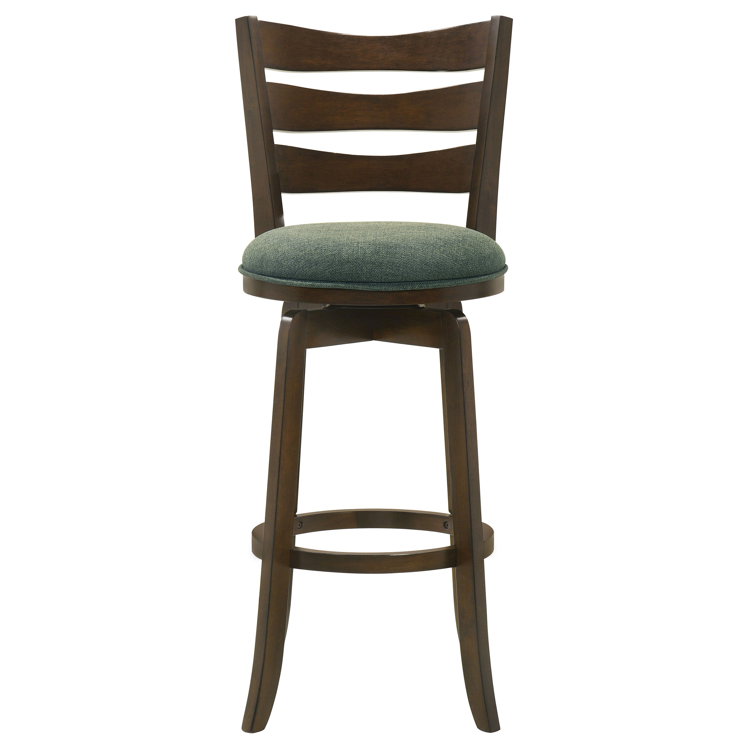 Murphy Wood Counter Height Swivel Bar Chair Hunter Green