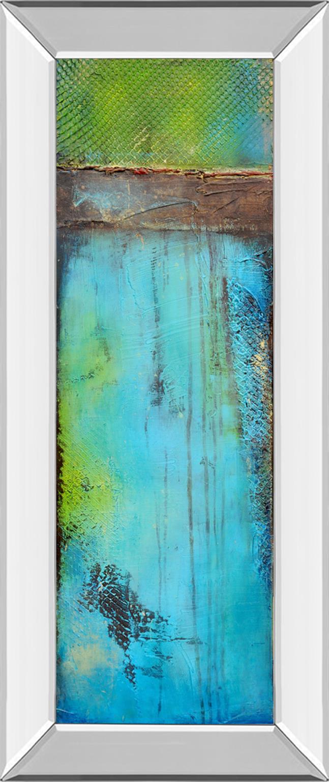 Mirrored Frame Fisher Island Ii By Erin Ashley 18X42 Mirror Frame Print