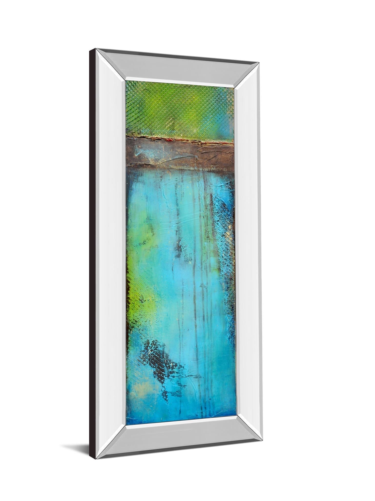 Mirrored Frame Fisher Island Ii By Erin Ashley 18X42 Mirror Frame Print