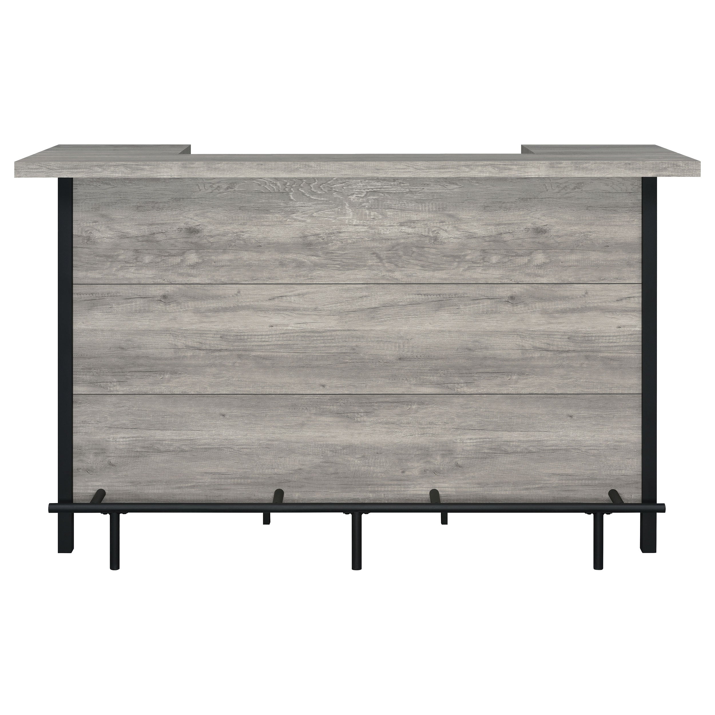 Bellemore Freestanding Home Bar Wine Cabinet Rustic Oak
