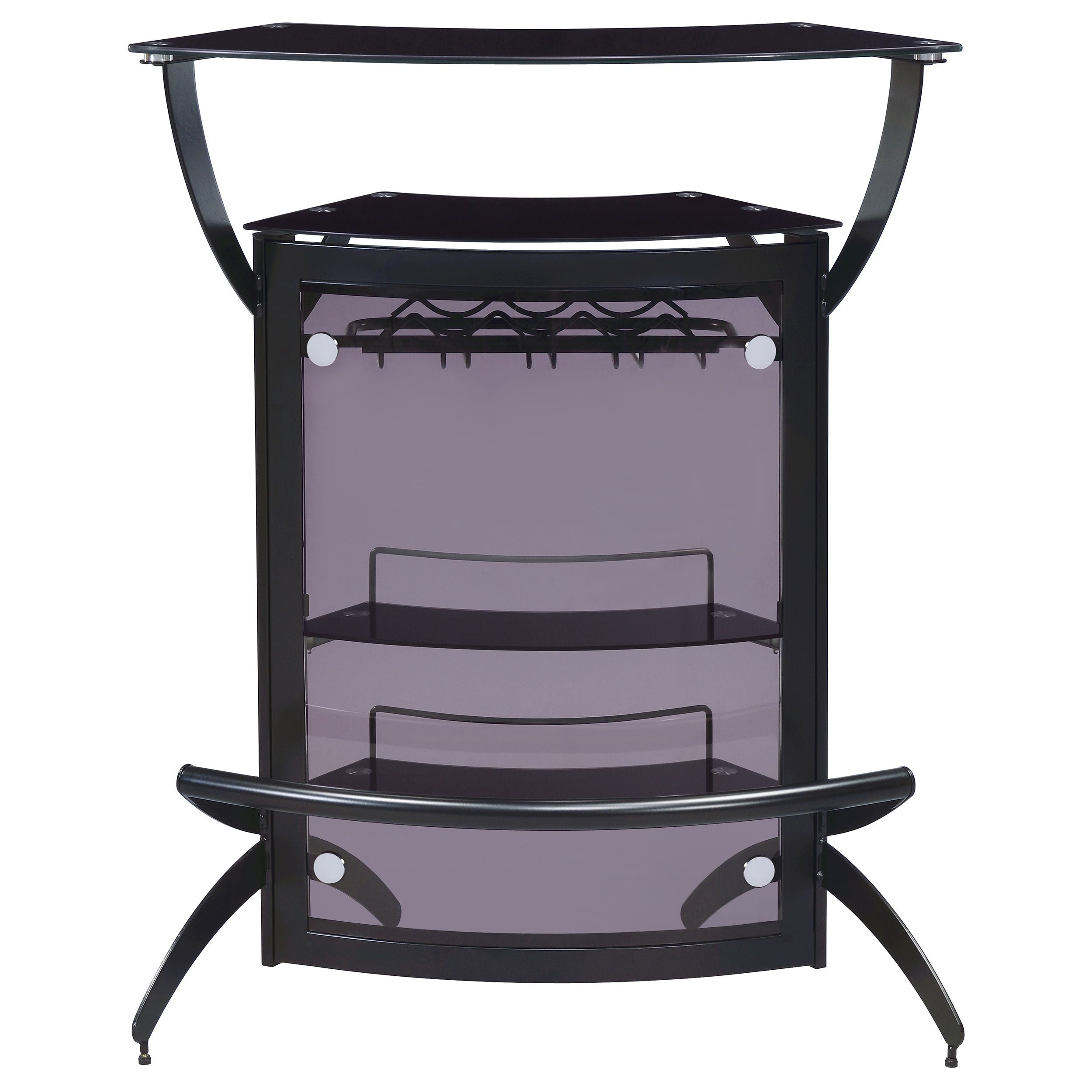 Dallas Curved Freestanding Home Bar Cabinet