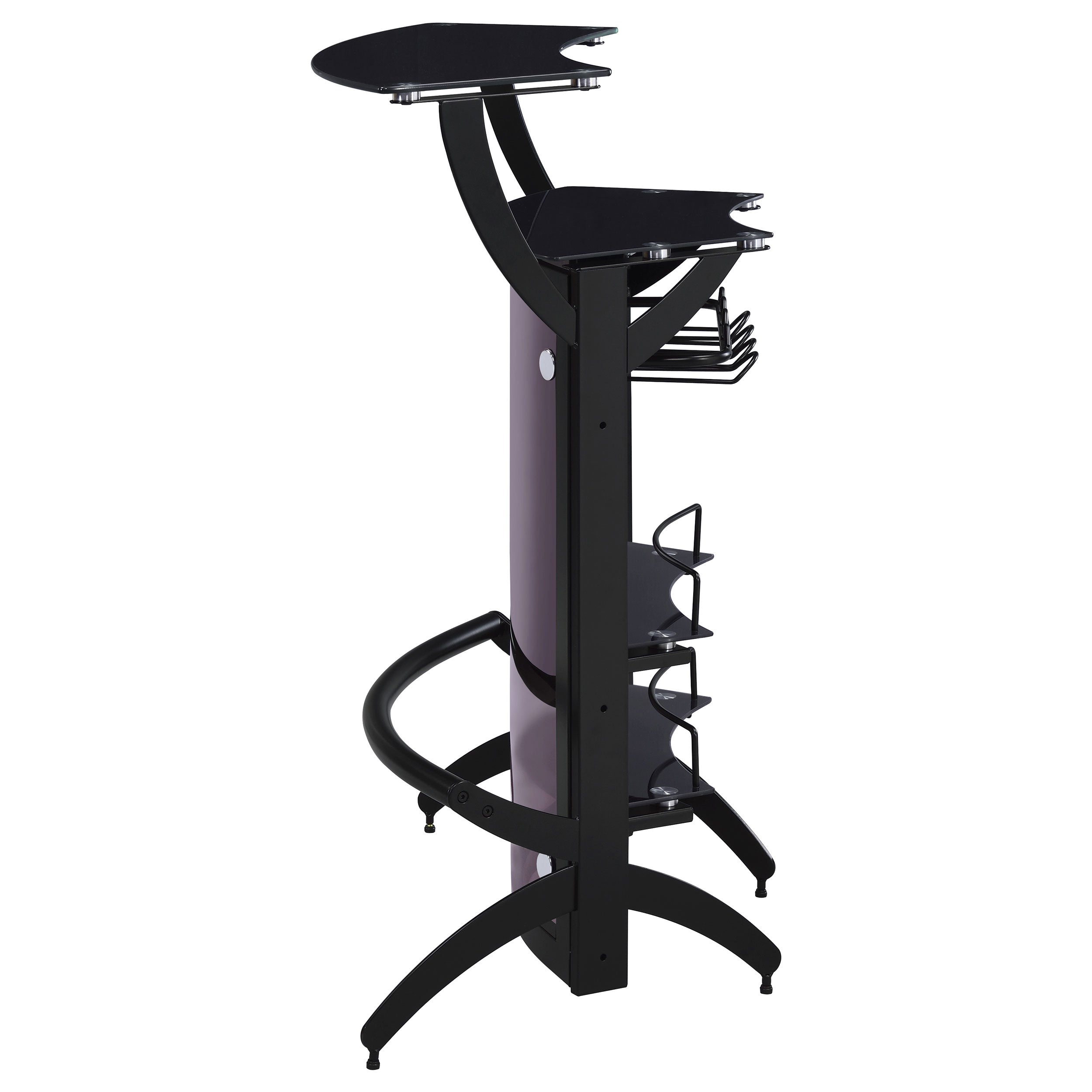 Dallas Curved Freestanding Home Bar Cabinet