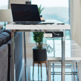 Marmot Rectangular Counter Height Table Set Chrome