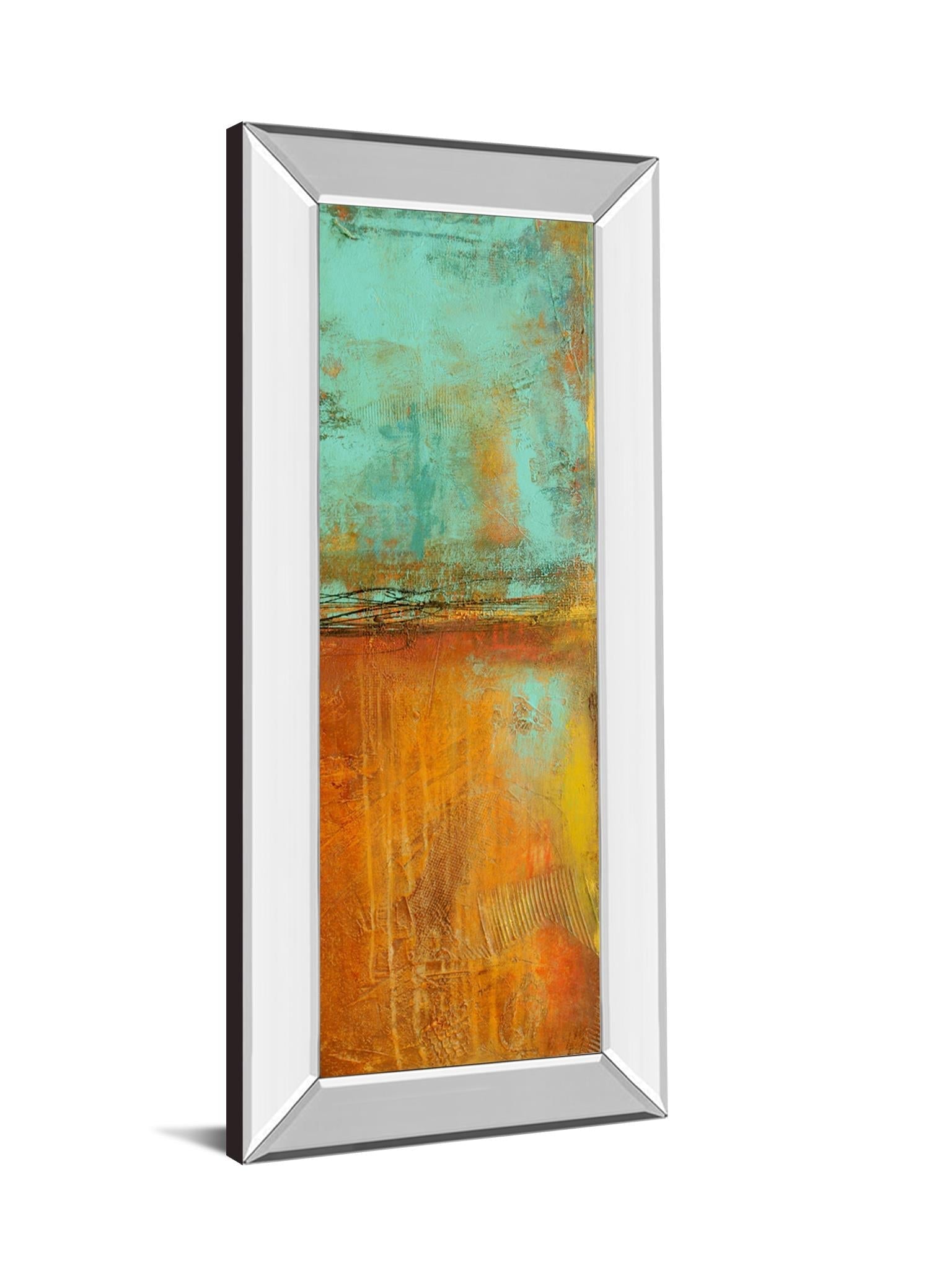 Mirrored Frame Ten City Ii By Erin Ashley 18X42 Mirror Frame Print
