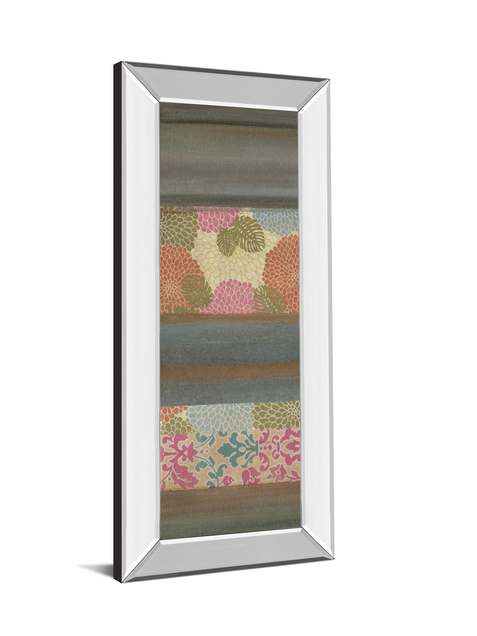 Mirrored Frame Pretty In Pink Iii By Willie Green-Aldridge 18X42 Mirror Frame Print