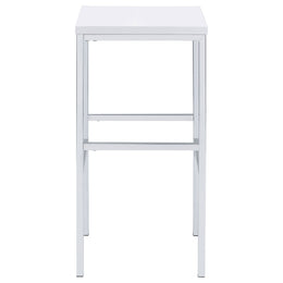 Natividad Pub Height Bar Table Set White High Gloss