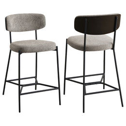 Elison Pub Height Bar Stool Light Brown (Set of 2)