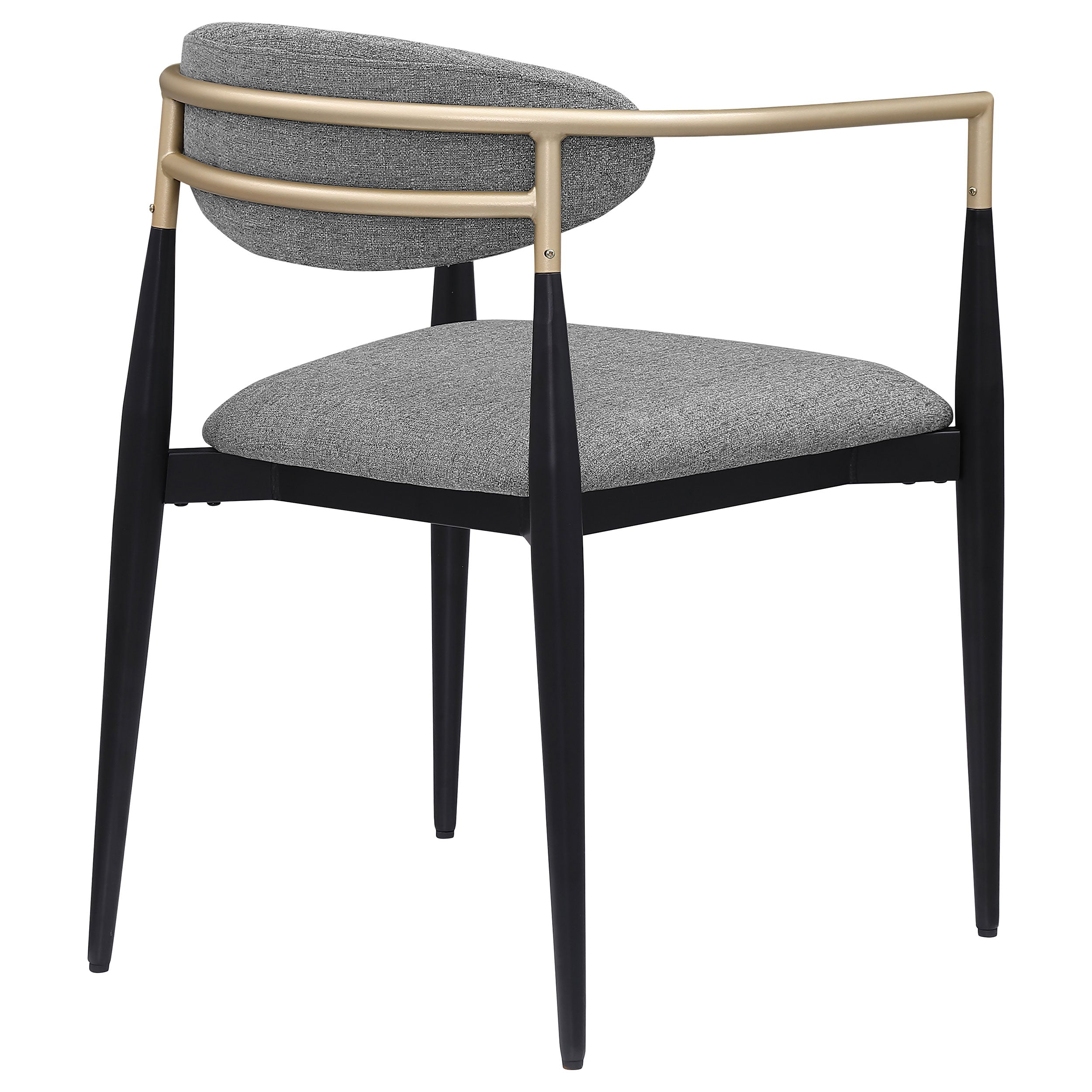 Alexis Fabric Upholstered Dining Arm Chair Beige (Set of 2)