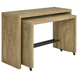 Davista Counter Height Table Set Mango Brown