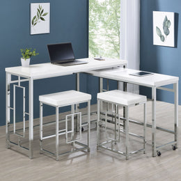 Jackson Multipurpose Counter Height Table Set White