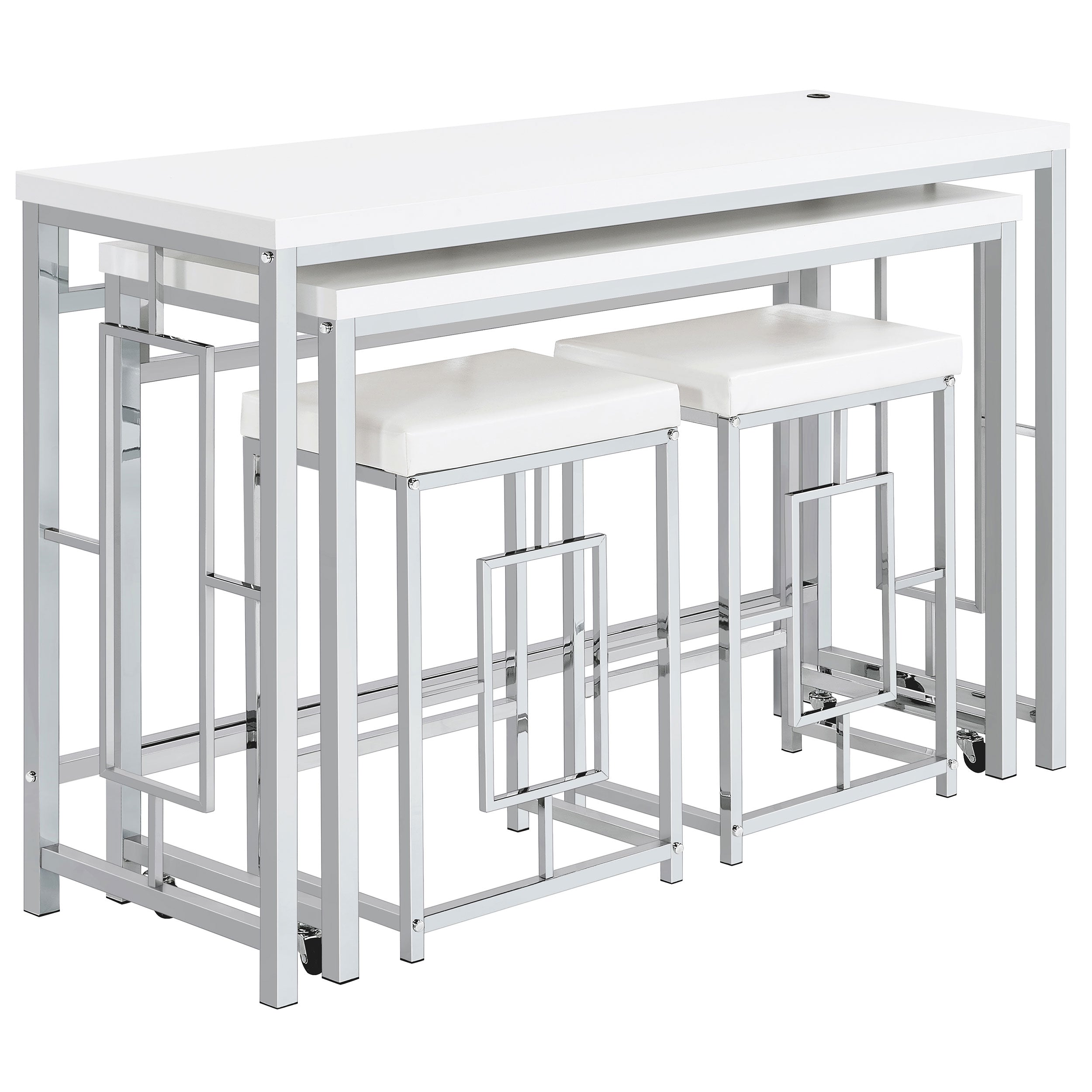 Jackson Multipurpose Counter Height Table Set White