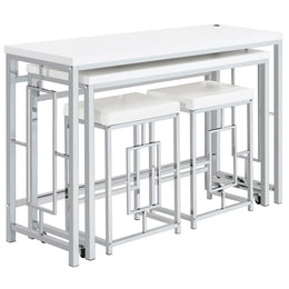 Jackson Multipurpose Counter Height Table Set White