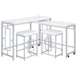 Jackson Multipurpose Counter Height Table Set White