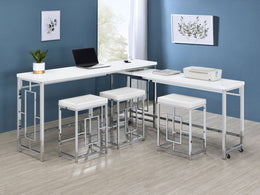 Jackson Multipurpose Counter Height Table Set White