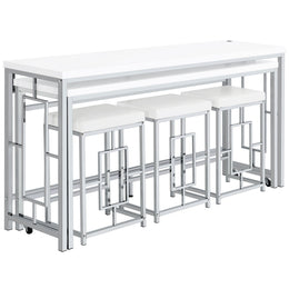 Jackson Multipurpose Counter Height Table Set White