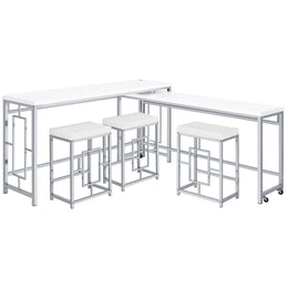 Jackson Multipurpose Counter Height Table Set White