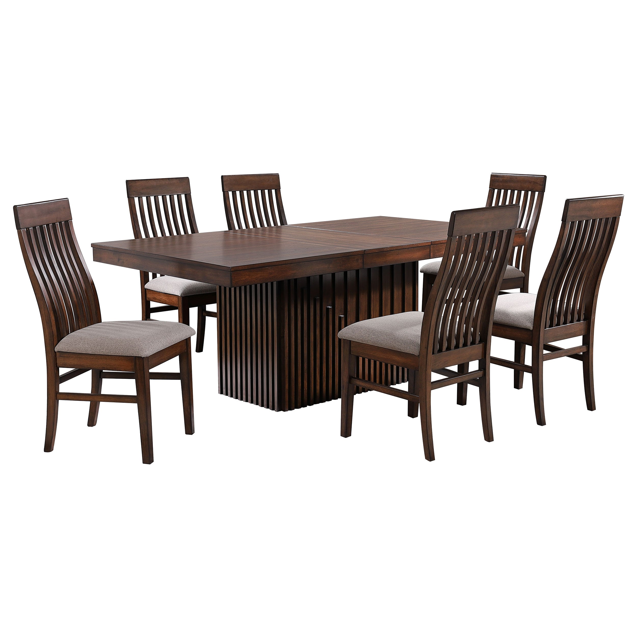 Briarwood Extension Leaf Dining Table Set Mango Oak