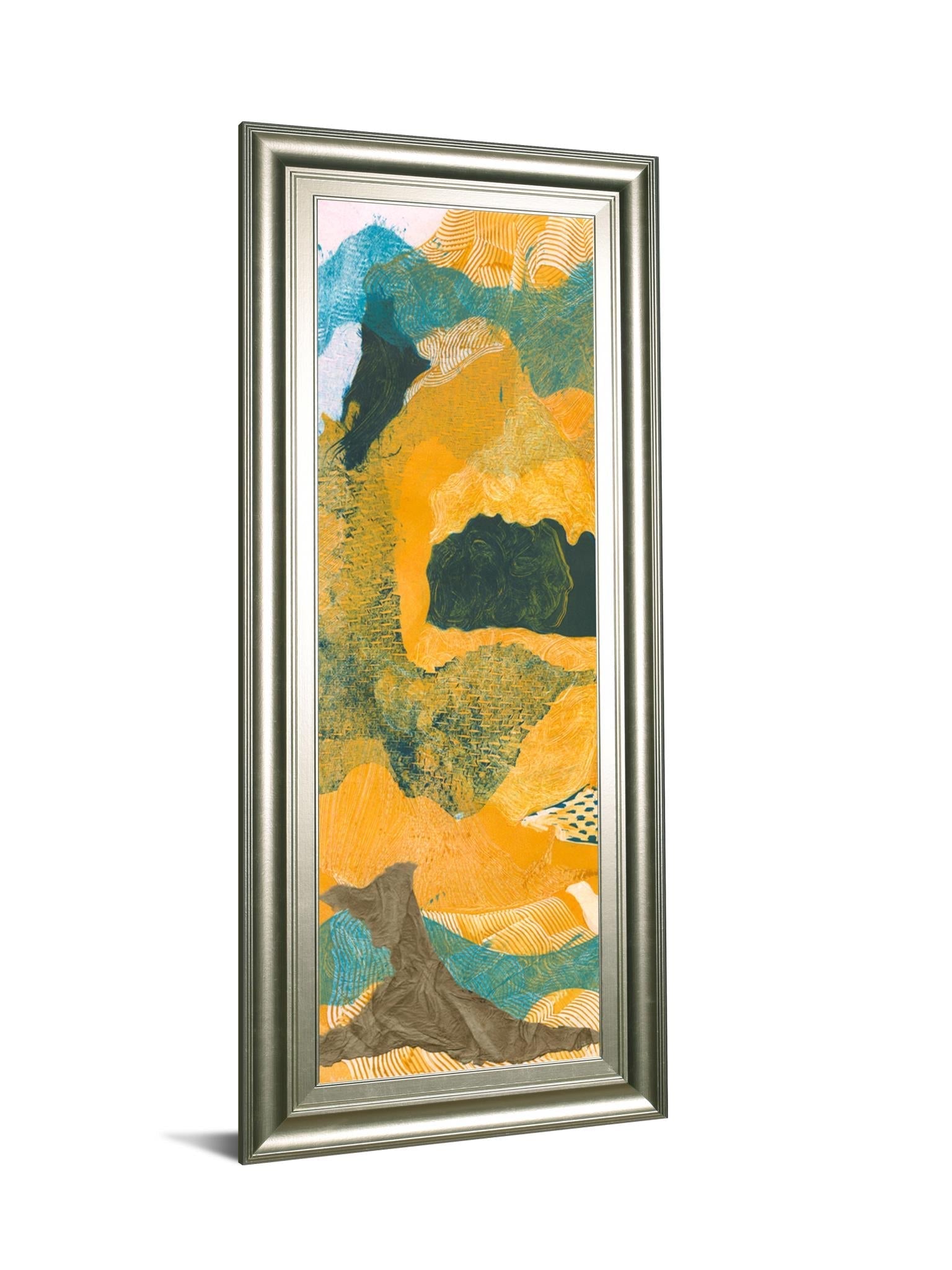 Mountain Shapes I By Carolyn Roth 18X42 Framed Print