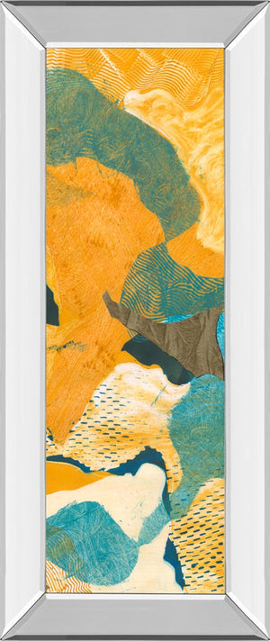 Mirrored Frame Mountain Shapes Ii By Carolyn Roth 18X42 Mirror Frame Print