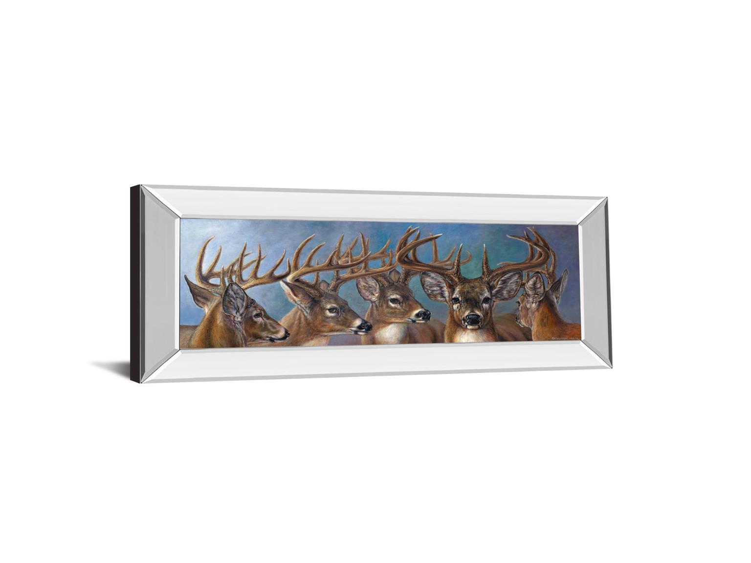 Mirrored Frame Five Bucks By Carolyn Mock 18X42 Mirror Frame Print