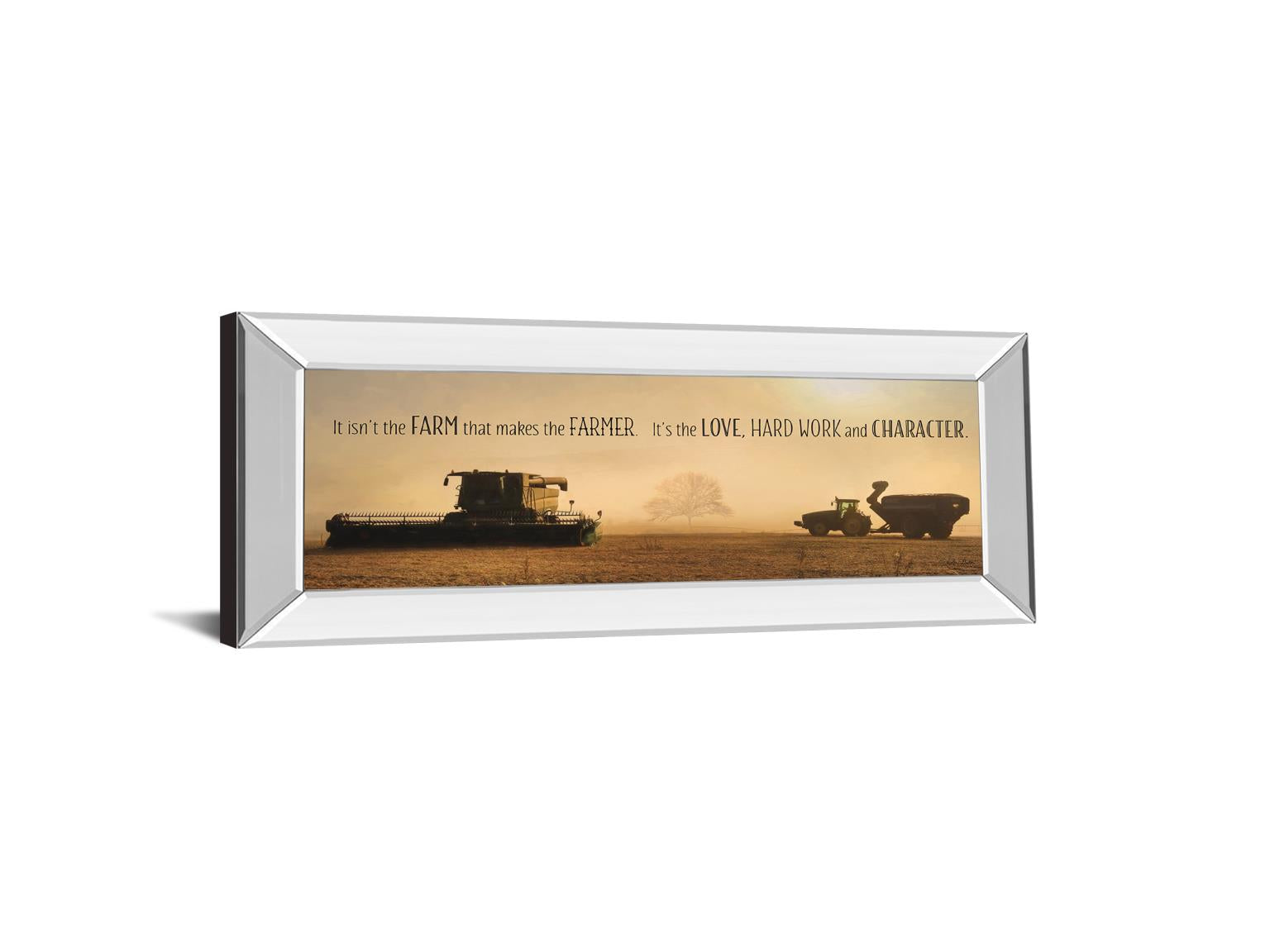 Mirrored Frame The Farmer By Lori Dieter 18X42 Mirror Frame Print