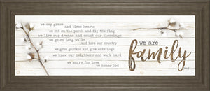 We Are Family By Marla Rae 18X42 Framed Print