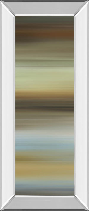 Mirrored Frame Abstract Horizon I By James Mcmaster 18X42 Mirror Frame Print