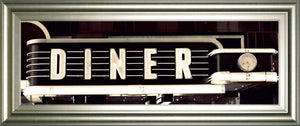 Diner By Susan Bryant 18X42 Framed Print