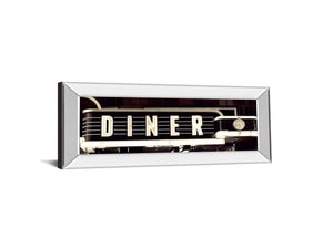 Mirrored Frame Diner By Susan Bryant 18X42 Mirror Frame Print