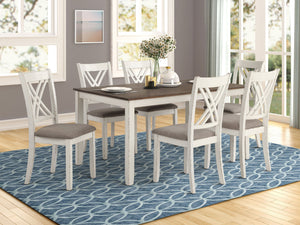 Fortress Rectangular Dining Set Vintage Vanilla