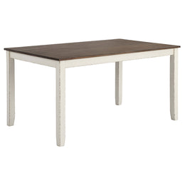 Fortress Rectangular Dining Set Vintage Vanilla